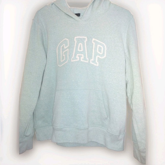 GAP Tops - Vintage Gap Pullover Hoodie Womens Medium Long Sleeve Blue Relaxed Cozy